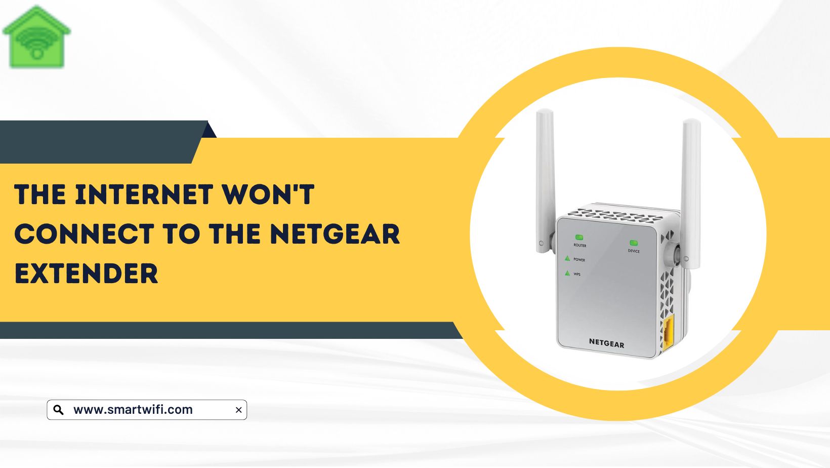 Internet won't connect to the Netgear extender